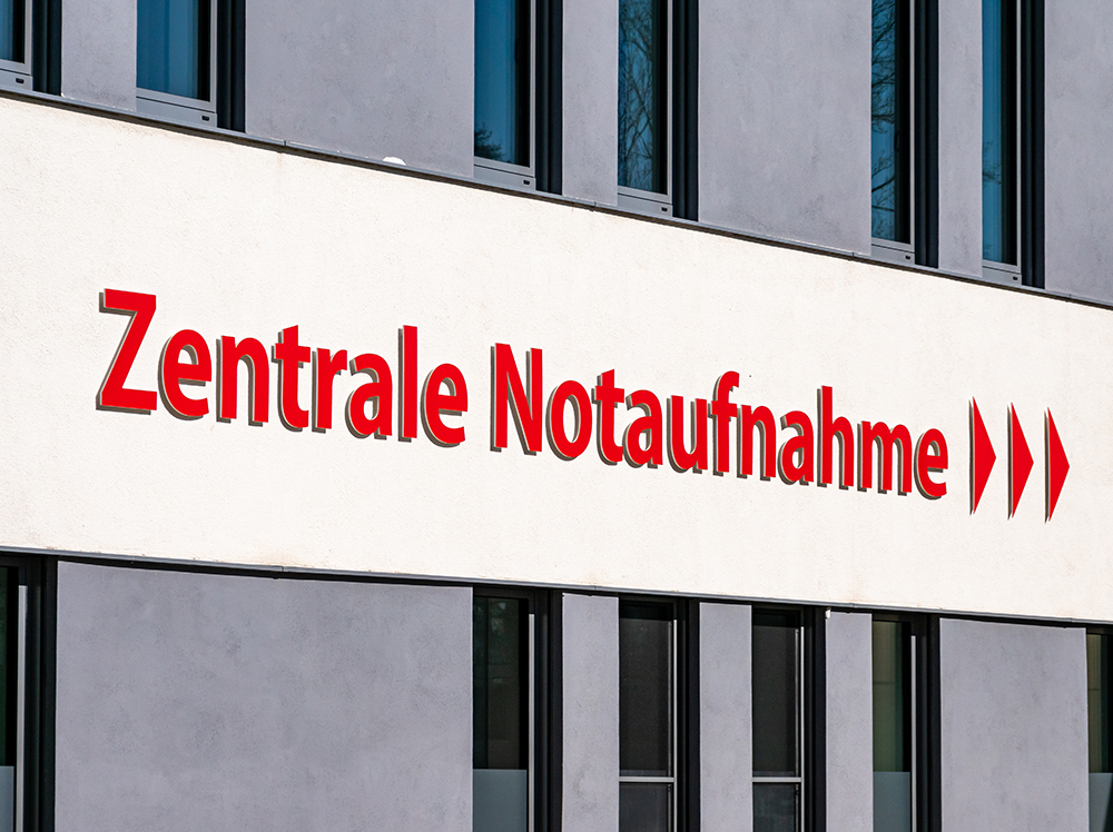 sign Notaufnahme